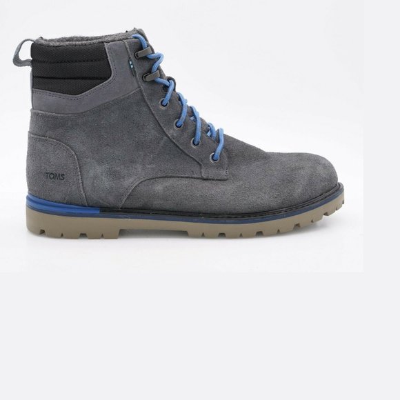 Toms Suede Lace Up Round Toe Combat Ankle Boots main image 5